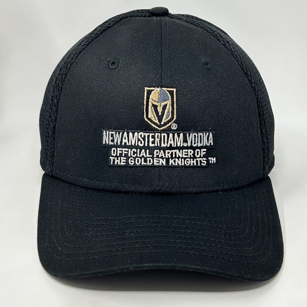 Las Vegas Golden Knights New Amsterdam Vodka Hat Baseball Cap Black Fitted M-L